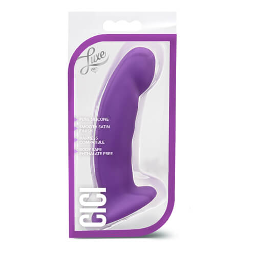 Blush - 6.5 Inch Silicone Dildo - Purple