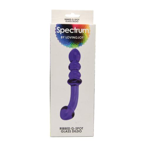Spectrum - Ribbed G-Spot Glass Dildo