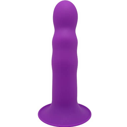 SilexD - Cushioned Core Dildo Ribbed 7 Inch - Purple