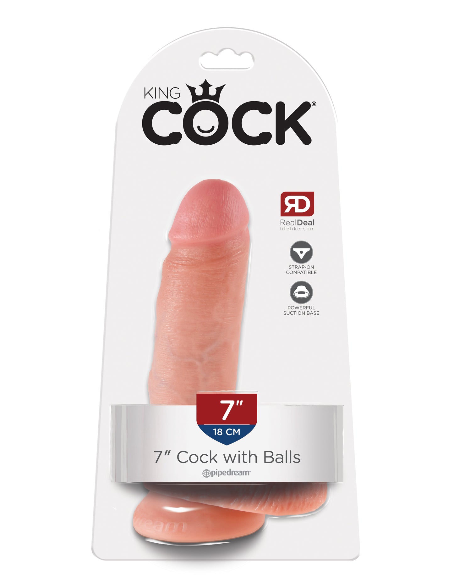 King Cock - 7 inch with balls - Light