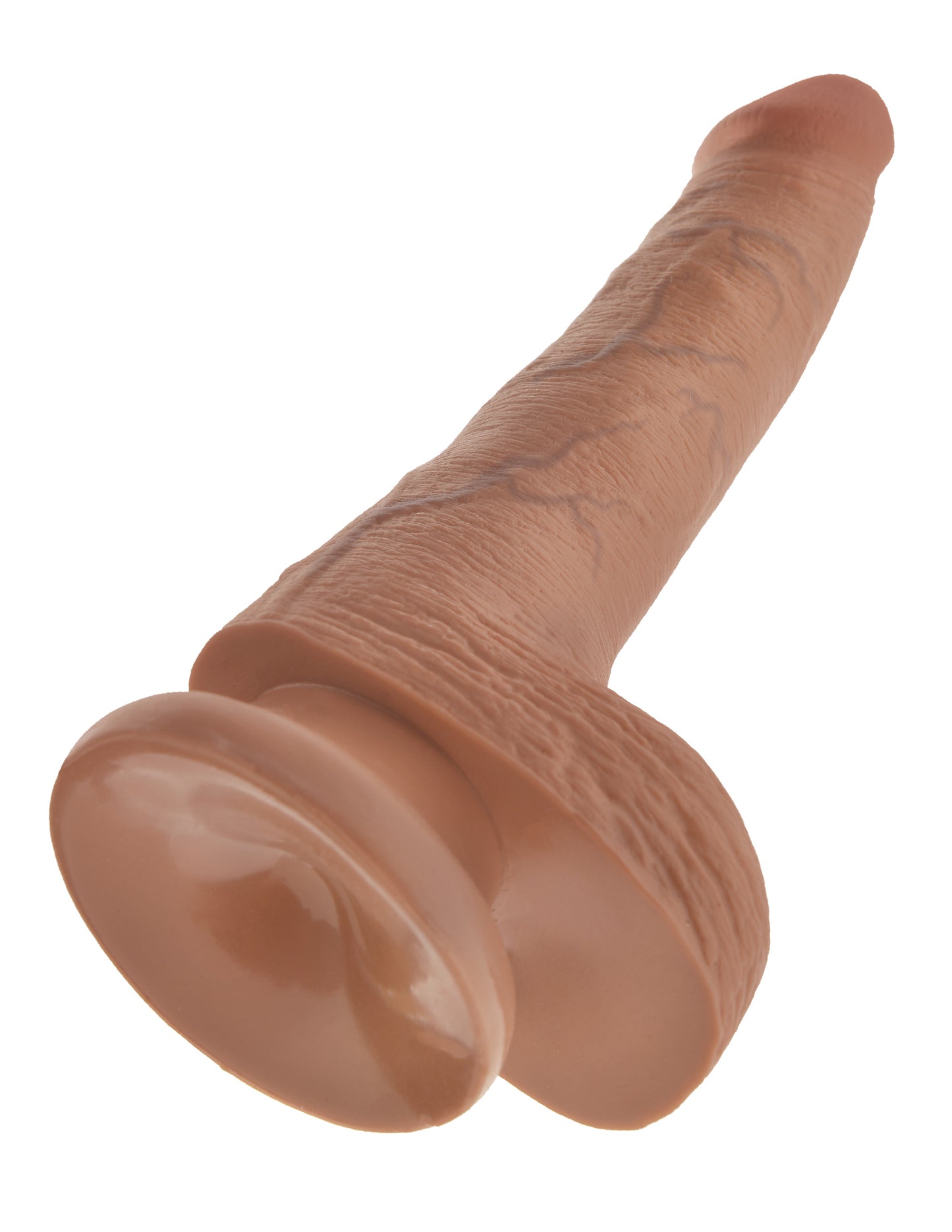 King Cock - 6 inch with balls - Caramel