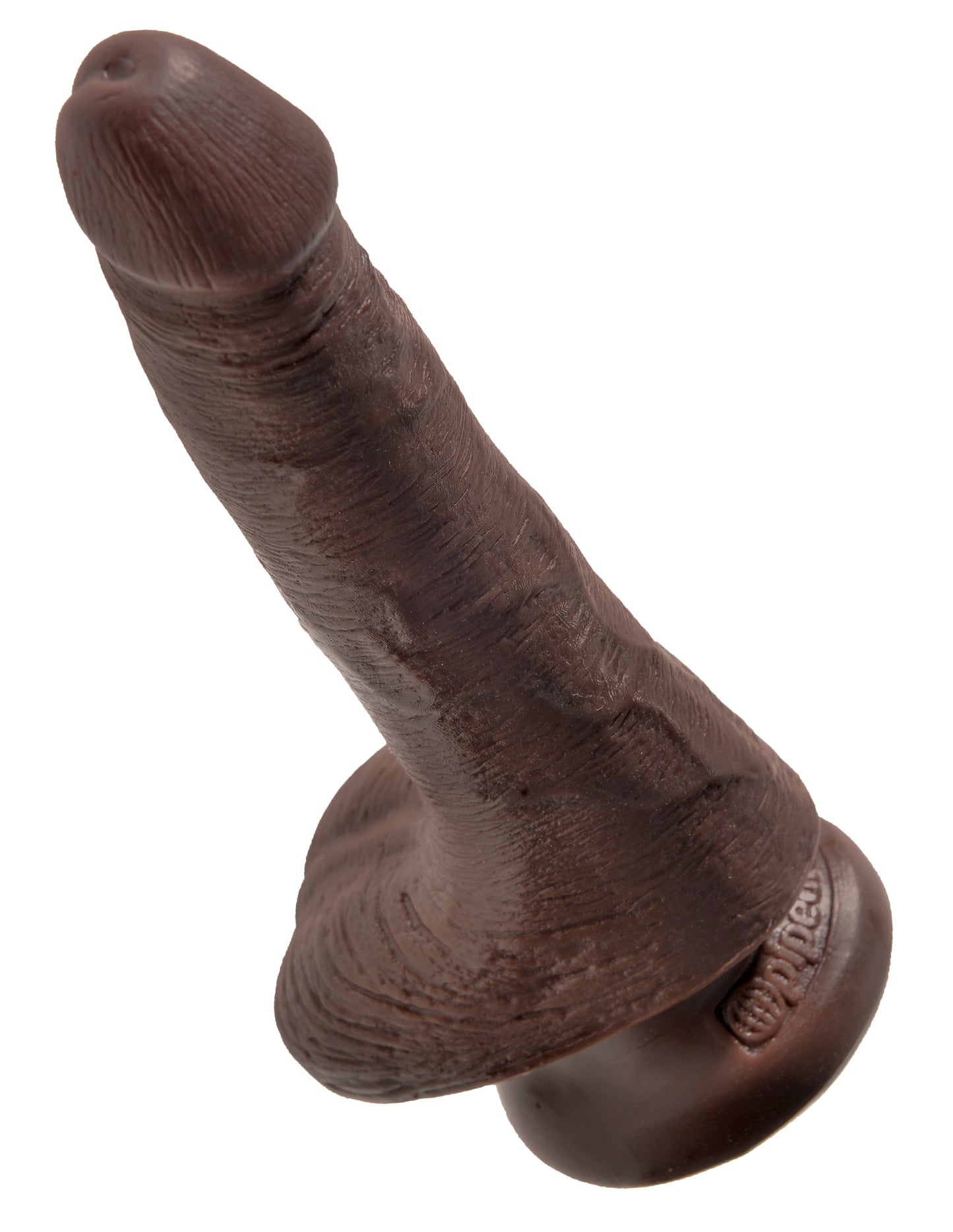 King Cock - 6 inch with balls - Brown