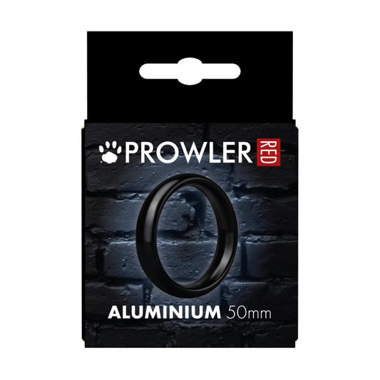 Prowler Red - Black Metal Cock Ring 50MM
