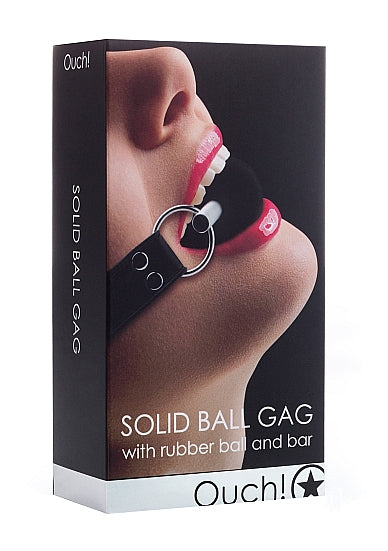 OUCH - Solid Ball Gag - Black