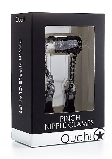 OUCH - Pinch Nipple Clamps - Black