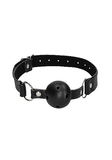 OUCH - Leather Ball Gag - Black