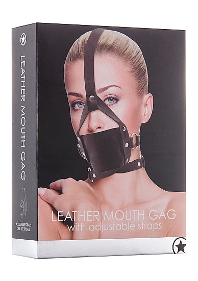 OUCH - Leather Mouth Gag - Black
