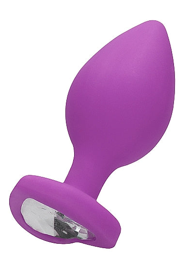 OUCH - Diamond Heart Butt Plug XL Purple