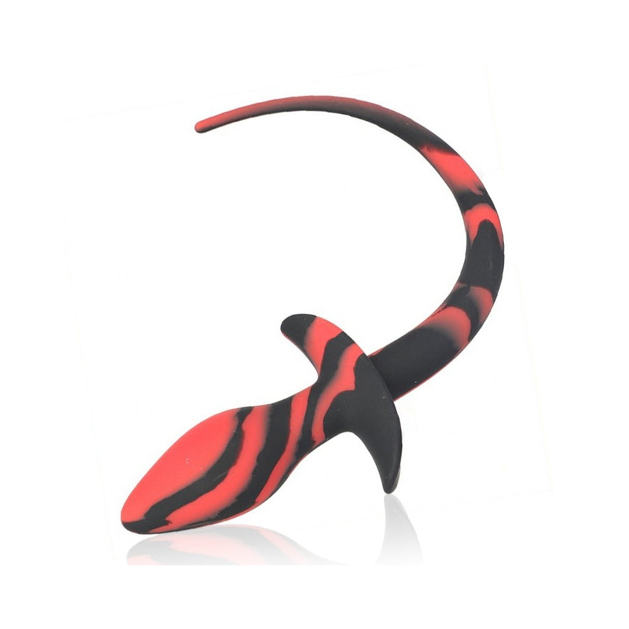 Kinky Puppy - Silicone Tail Plug Red/Black