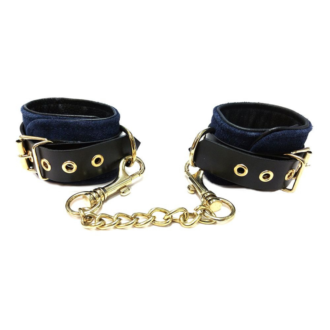 Rouge - Suede Ankle Cuffs - Blue/Black