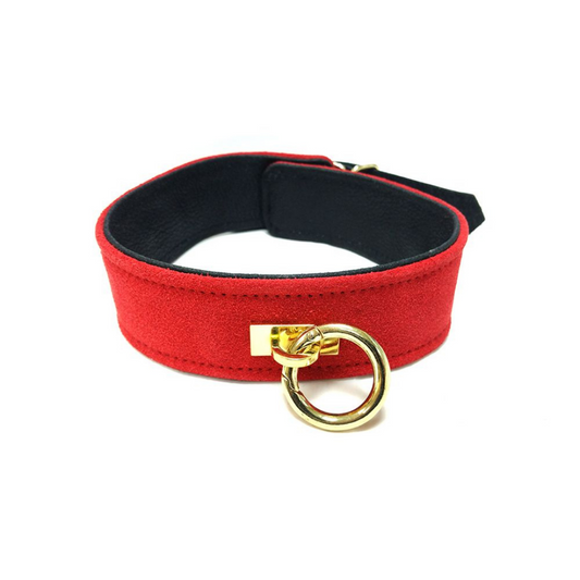 Rouge - Suede Collar - Red