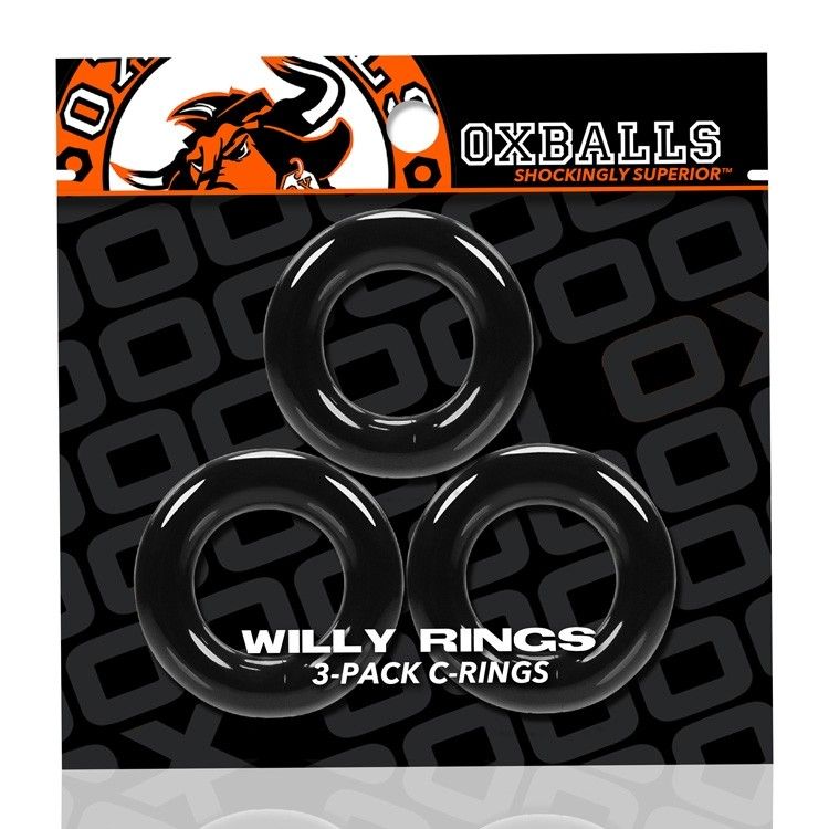 Oxballs - Willy Rings 3 Pack - Black